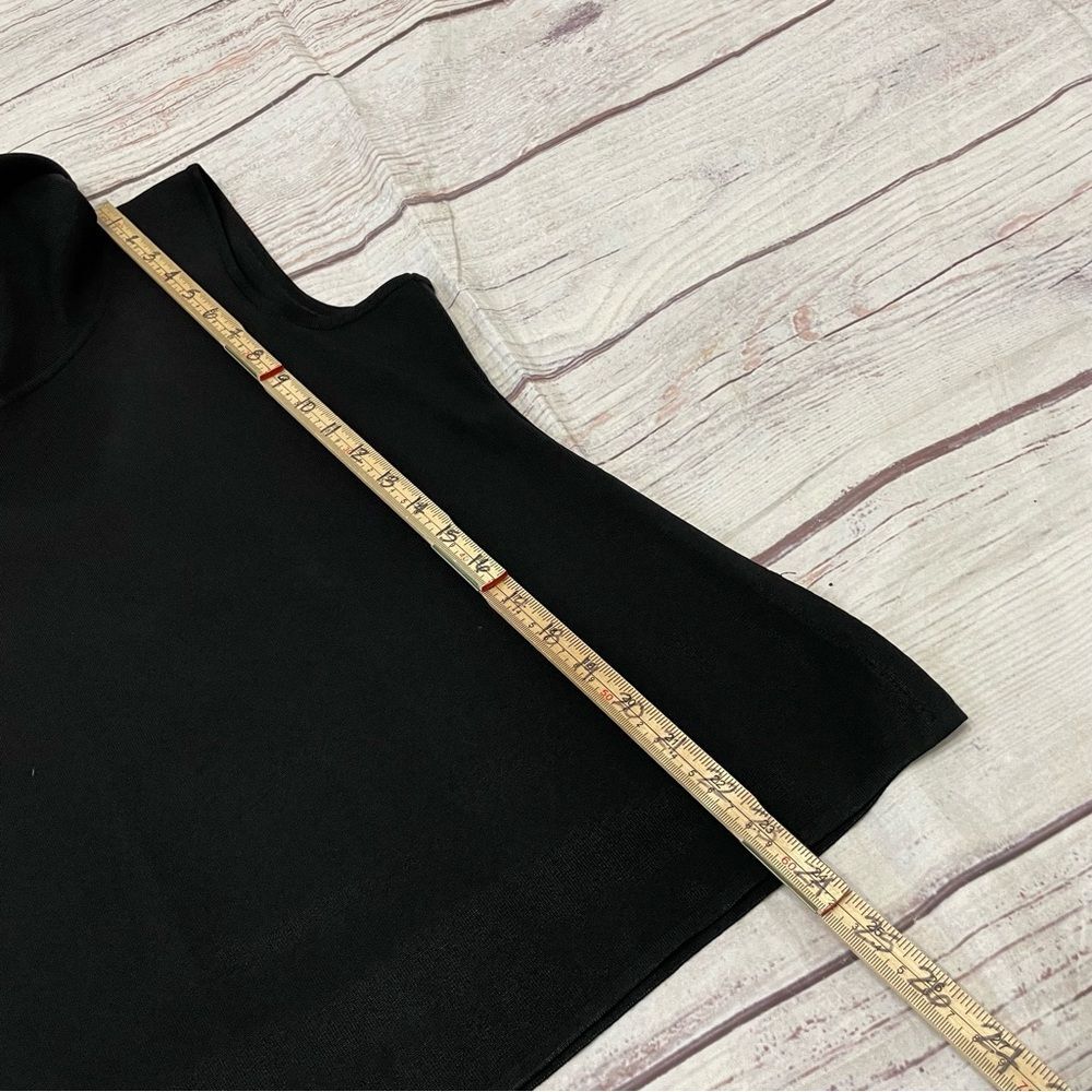 Misook Cowl Neck Sleeveless Shell Black Capsule Piece Size Large - Picture 4 of 5